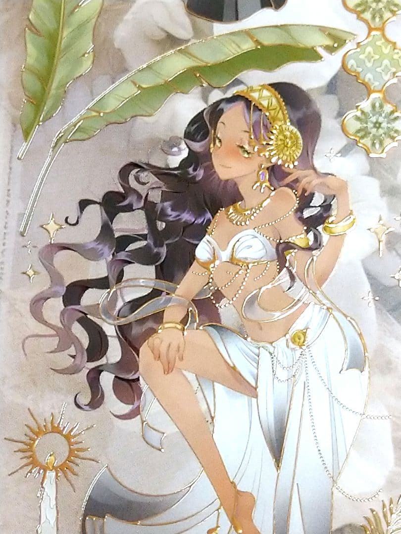 ✩再販✩J1104＃夜譚少女(烫金)703工作室切り売り海外人物マステ女の子