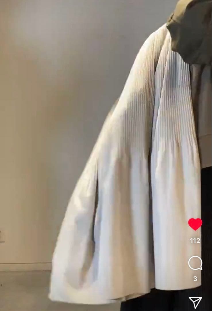 12/4迄限定値下げ モニーレTR布帛2段プリーツパンツ