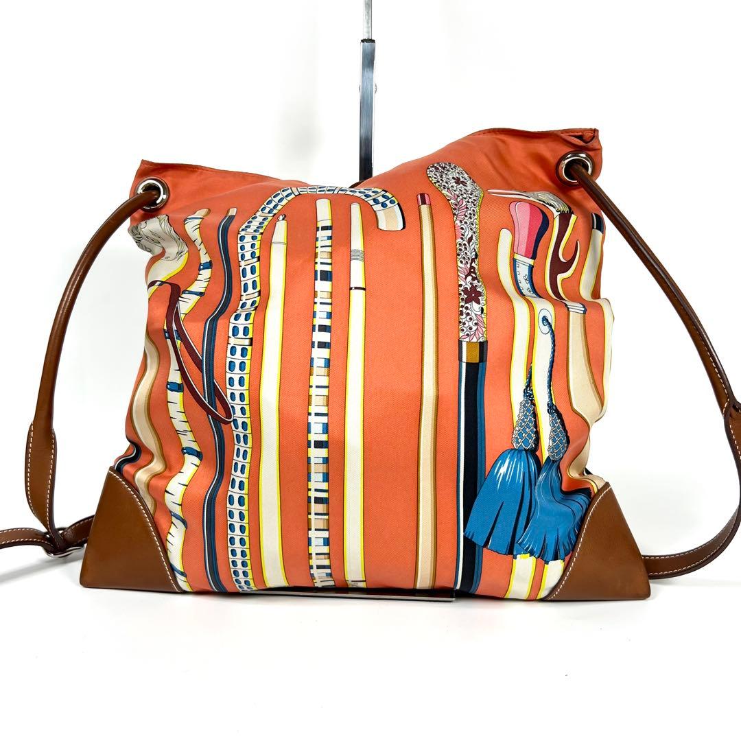 【良品】HERMES（エルメス） ショルダーバッグ シルキーシティPM ステッキ
