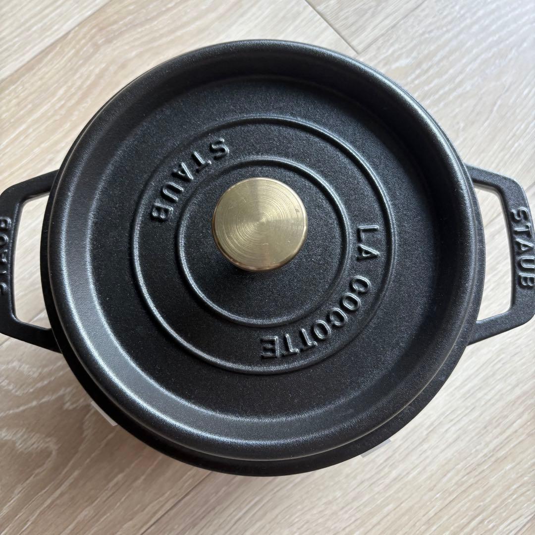 STAUB ストウブ ピコ ココット ラウンド 20センチ ブラック