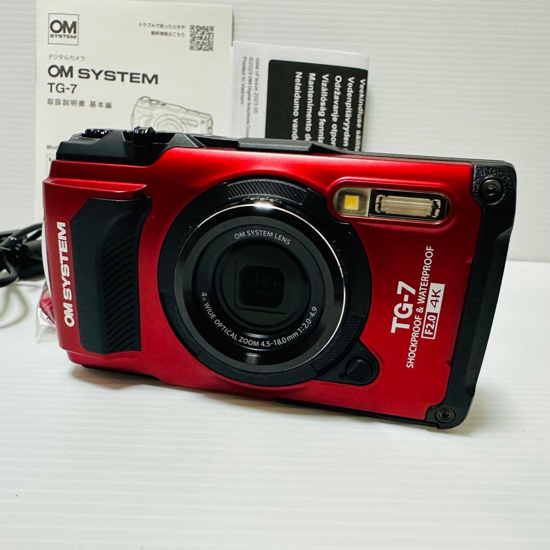 OM SYSTEM TG7 RED 赤　箱付き