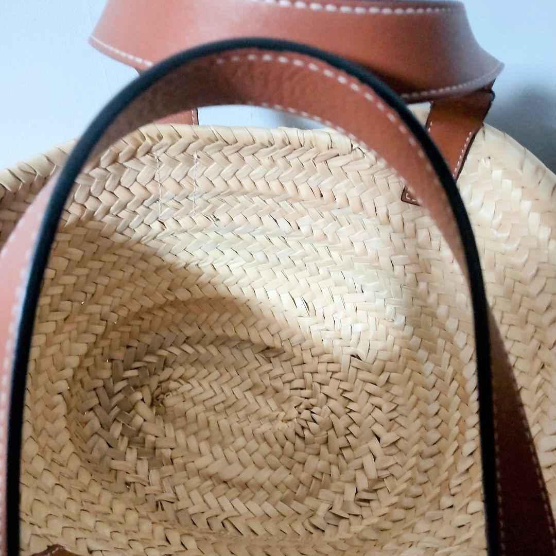 【美品】ロエベ　LOEWE　かごバッグ　スモール　ブラウン