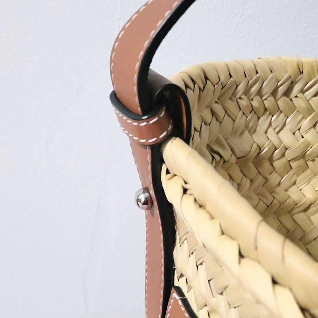 【美品】ロエベ　LOEWE　かごバッグ　スモール　ブラウン