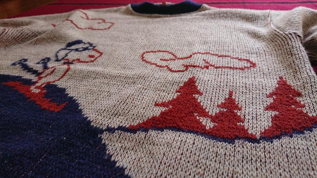 ビンテージ スヌーピー ニット ピーナッツ 70's 70s Arrow