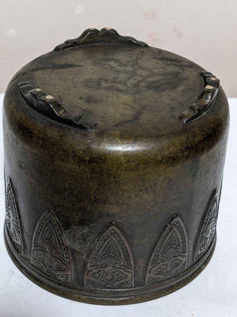 ♦江戸 幕末 明治初期 三ツ足 香炉 火入 銅器 銅製 真鍮 唐銅 唐金 骨董品