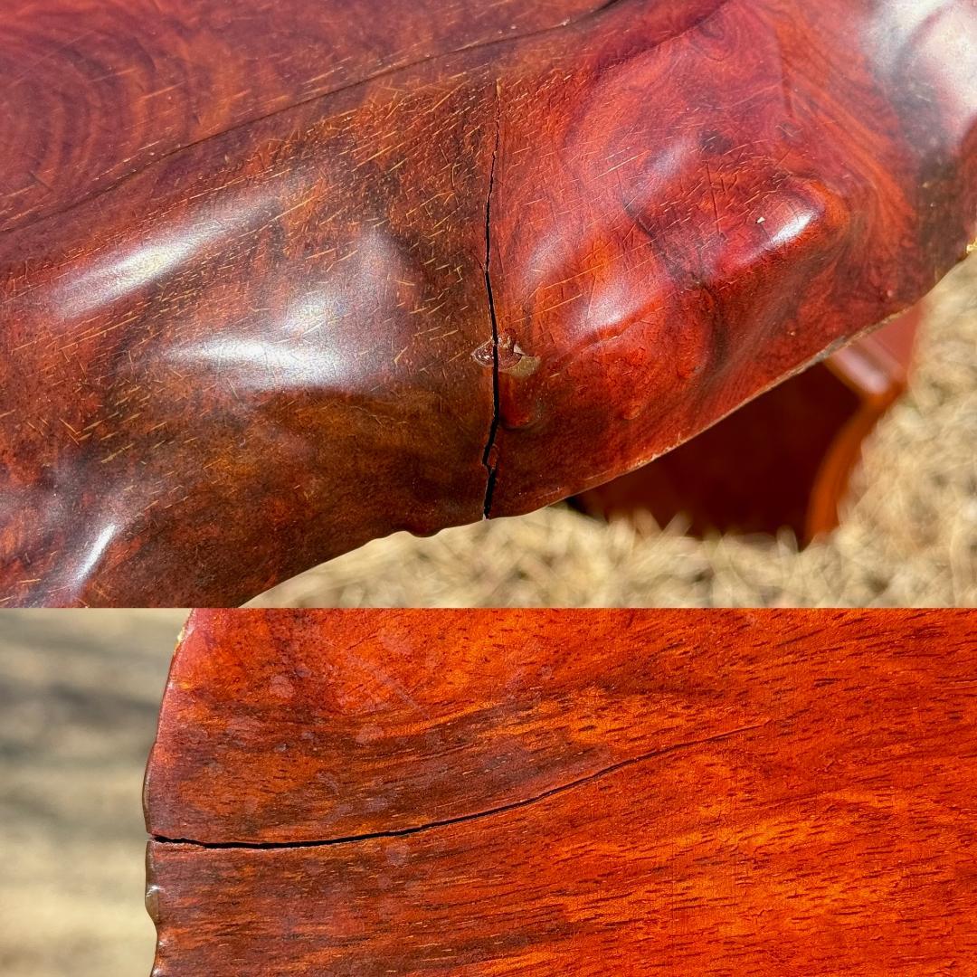 花梨 瘤杢 一枚板座卓 幅102㎝ 奥行き112㎝ 高さ32㎝