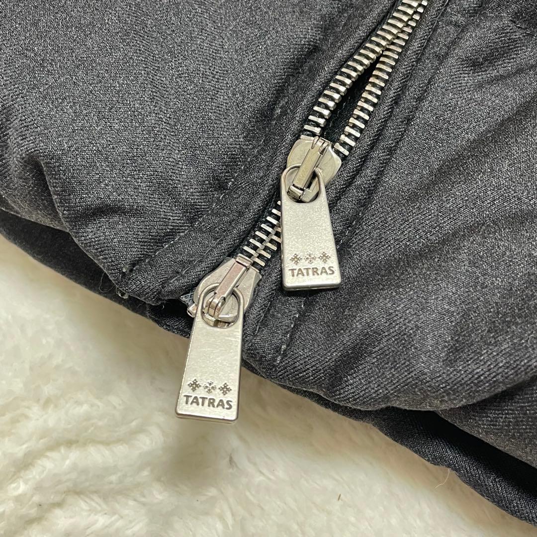 【美品】タトラス ドミツィアーノ ダウンジャケット チャコールグレー M