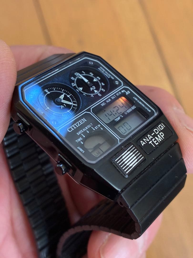 CITIZEN ANA-DIGI TEMP 腕時計 電池交換済み