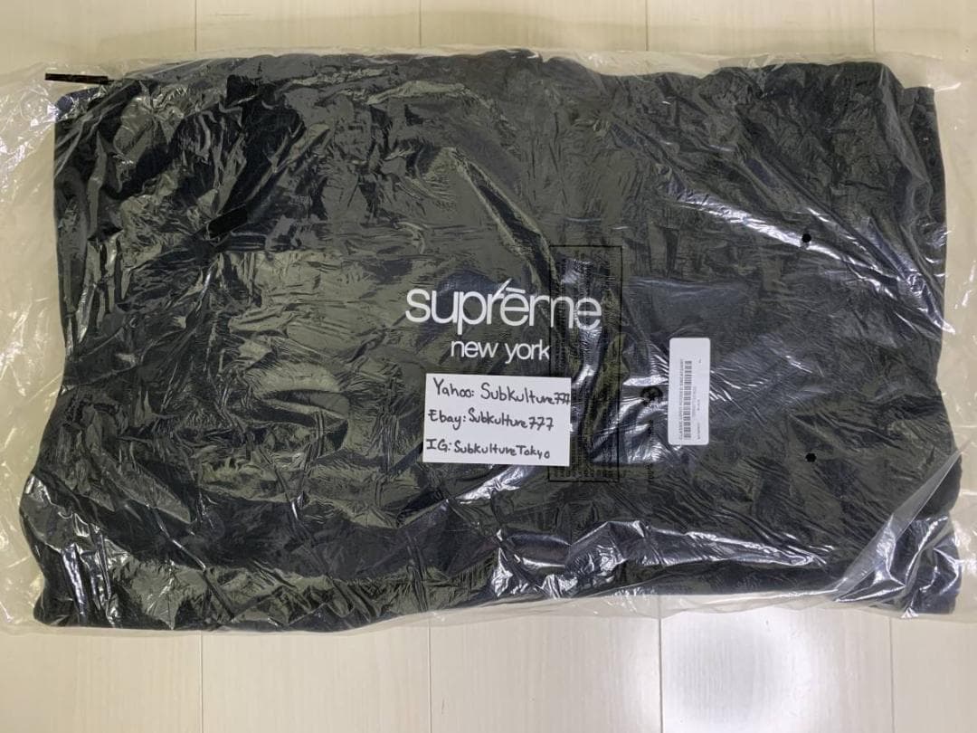 supreme フーディ ブラック 未使用 CLASSIC LOGO XL