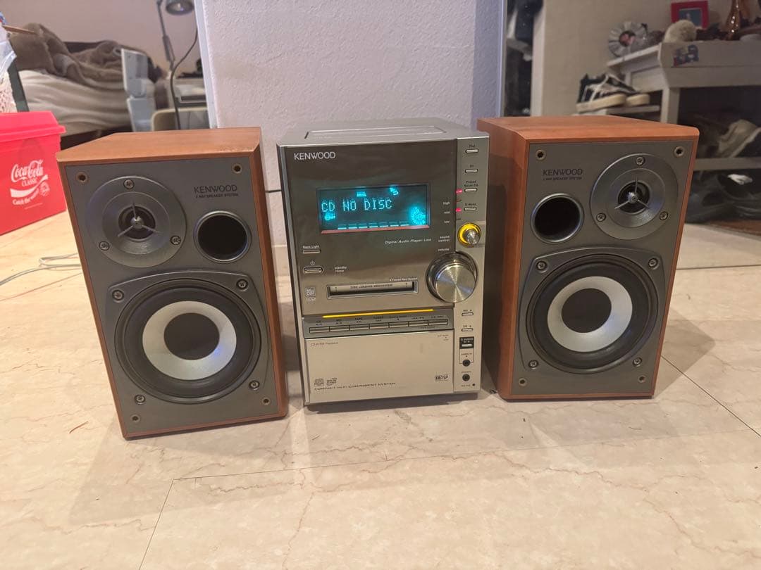 KENWOOD ミニコンポ CD MDカセット ラジオ　プレーヤー