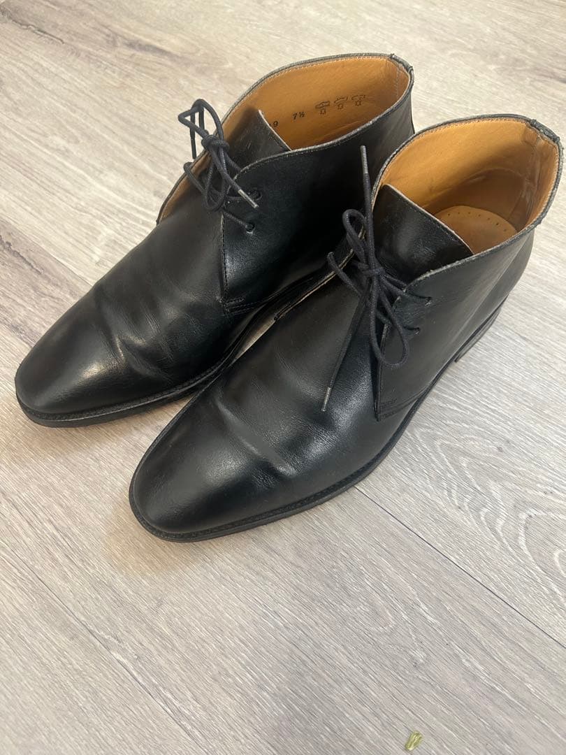 Berwick ブラック チャッカブーツ