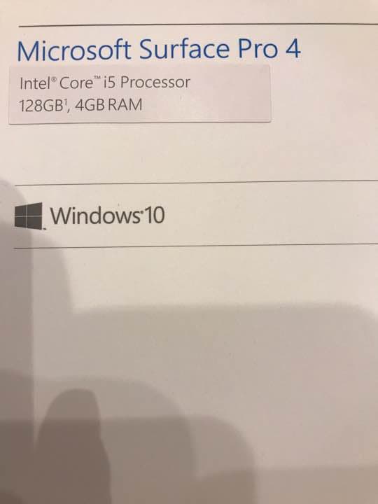 Windowsノート本体 Windows Surface Pro4 i5 128GB  RAM 4G