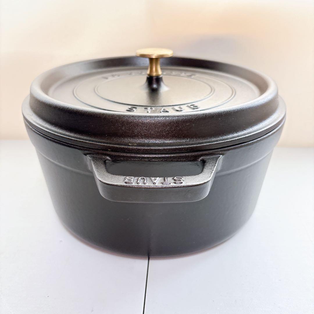 STAUB ストウブ LA COCOTTE ラウンド ブラック 26cm