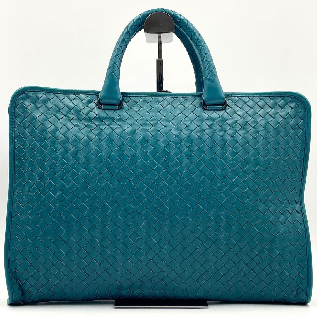 【極美品】ボッテガヴェネタ イントレチャート 2wayブリーフケース ラムレザー