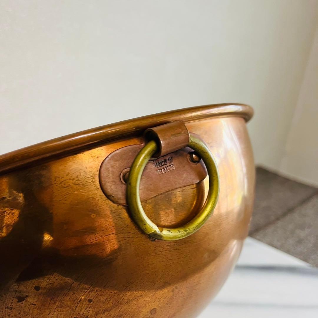 C2 貴重✨Mauvielムヴィエール 銅 ボール 製菓道具 調理道具