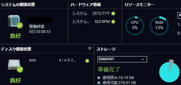 お得 動作品 QNAP NAS TS-453B 8GB 10GbEカード搭載