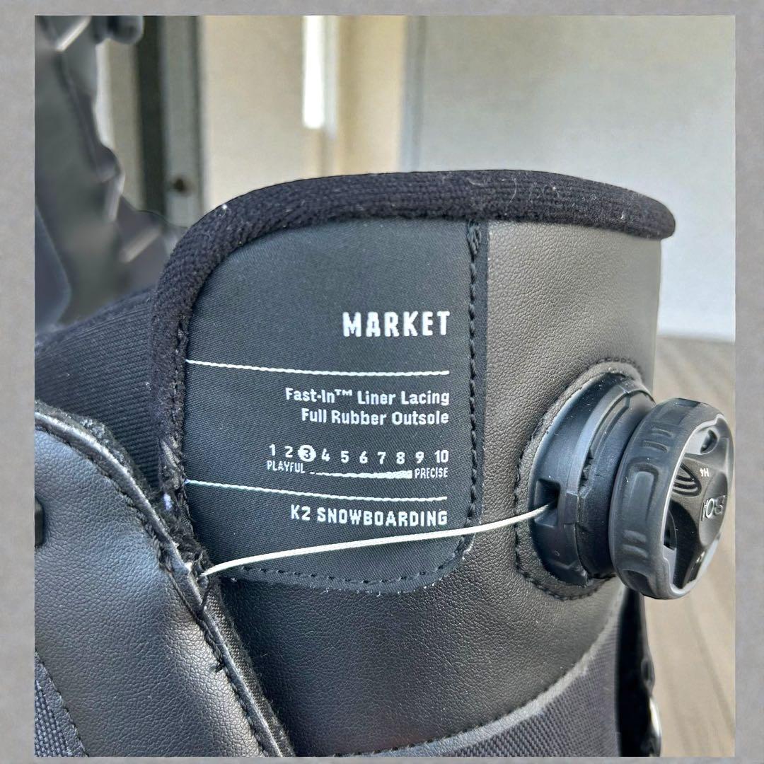 24-25最新モデル✨使用頻度少❣️K2 MARKET 27.5cm スノボブーツ