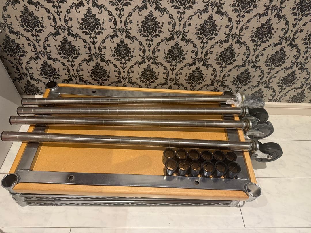 ERECTA ホームワゴン　ウッドシェルフ　約60cm x 35cm