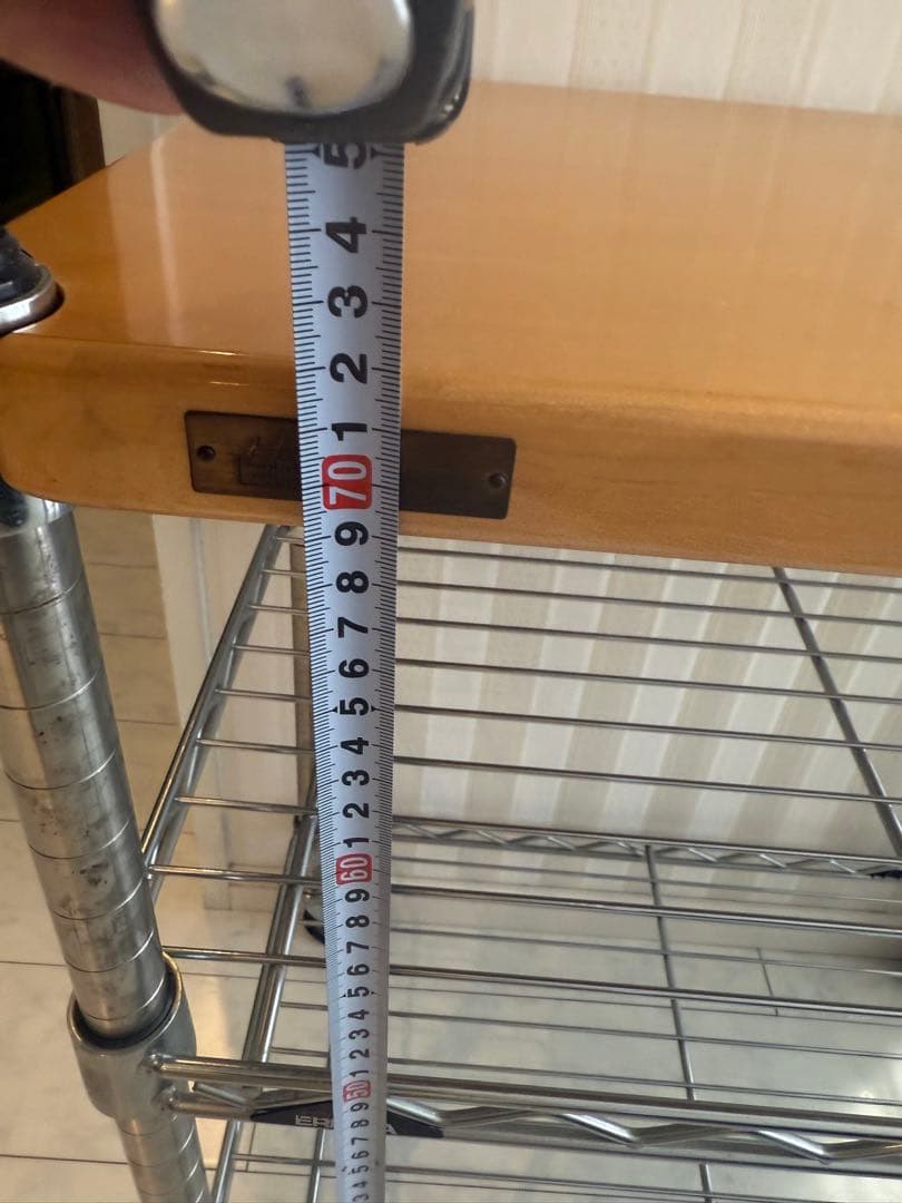 ERECTA ホームワゴン　ウッドシェルフ　約60cm x 35cm