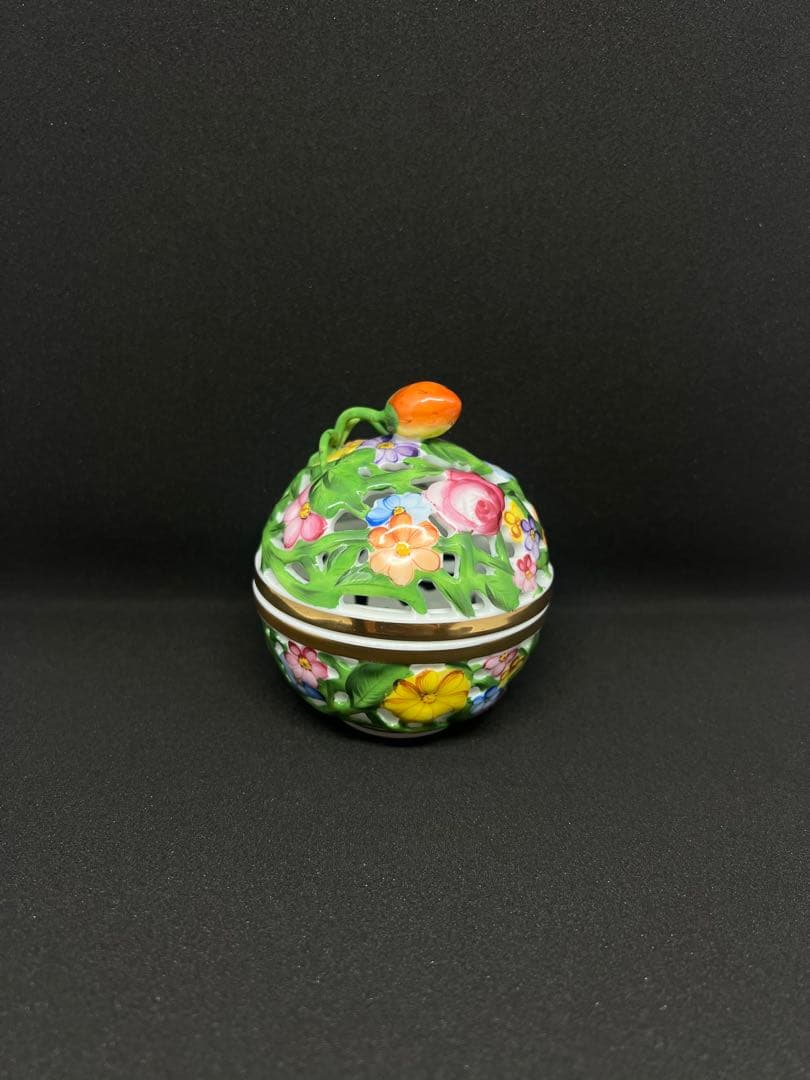 ヘレンド HEREND ファンタジー 透かし ボンボニエール 小物入れ