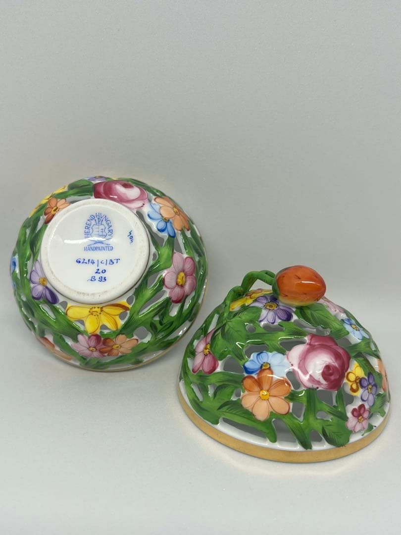 ヘレンド HEREND ファンタジー 透かし ボンボニエール 小物入れ