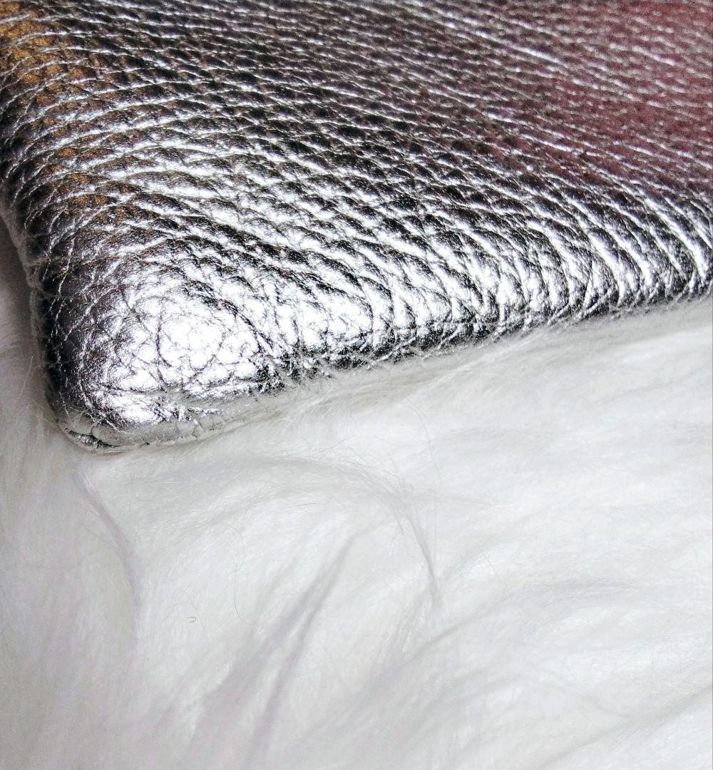 美品♪サロンドアルファード スマイル プチポシェット ショルダーバッグ シルバー