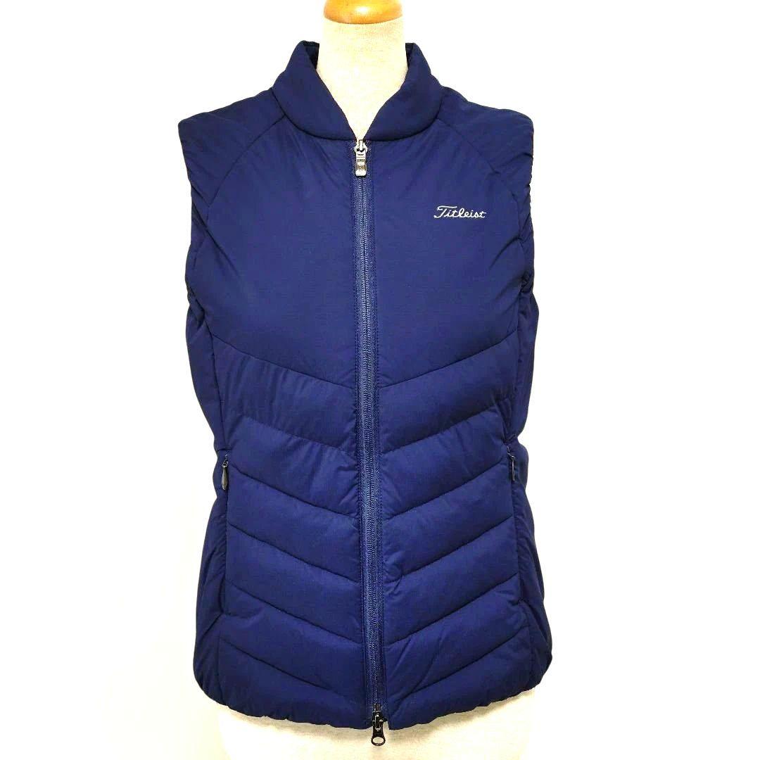 極美品★Titleist タイトリスト ゴルフ用 中綿ベスト M ネイビー