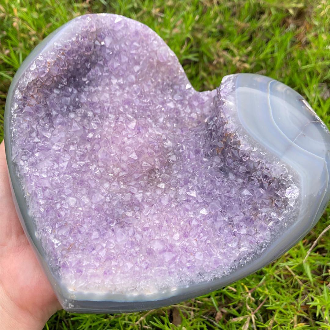 アメジスト 原石 ハート