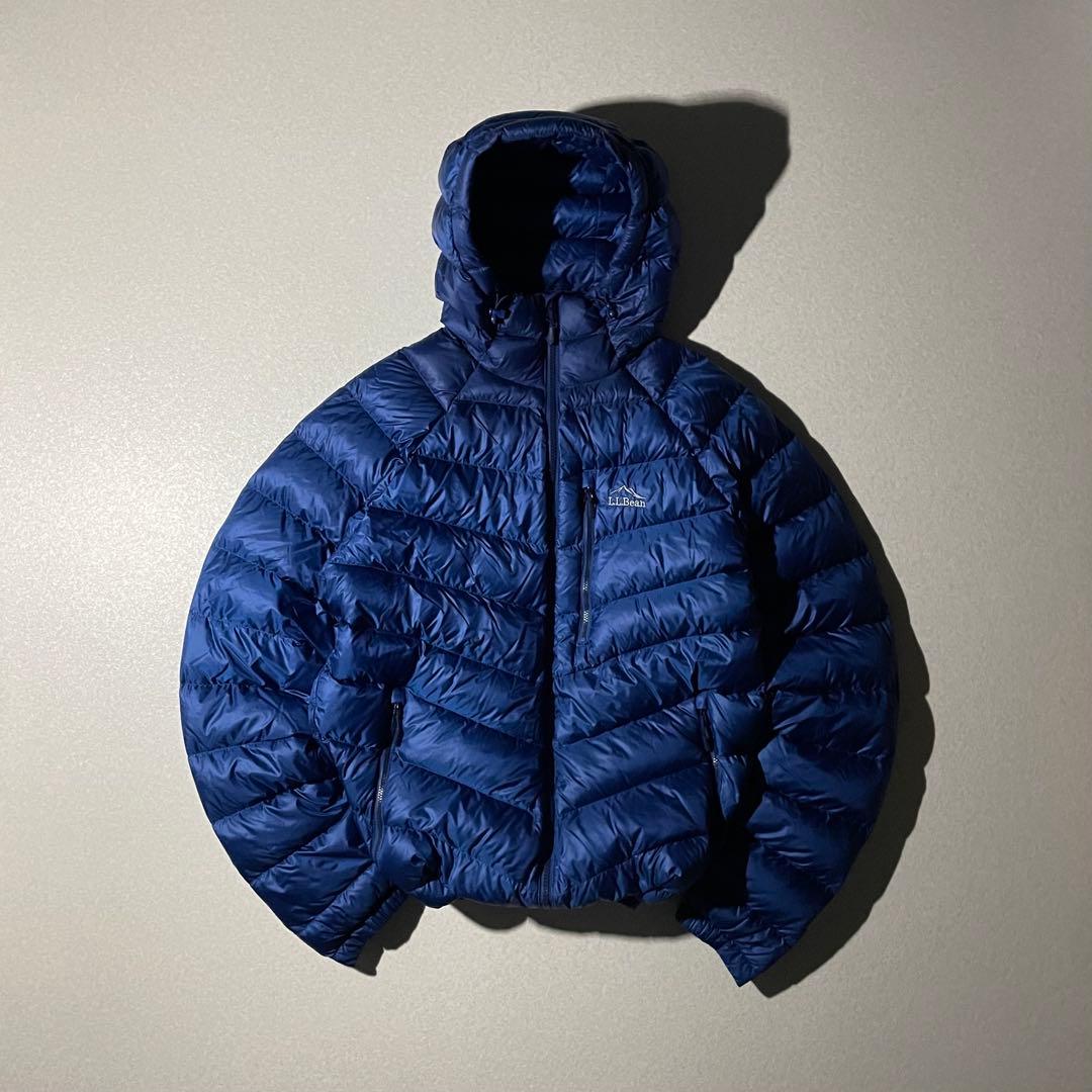 エルエルビーン　ダウンジャケット　クレイターレイク　パフダウン　ブルー　tech
