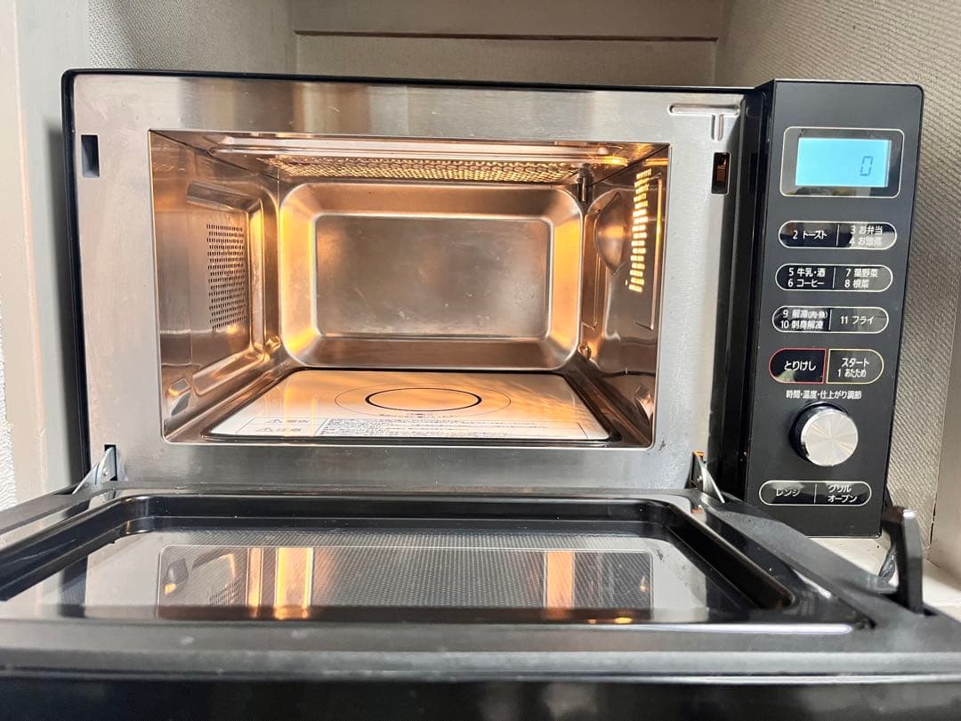 アイリスオーヤマ オーブンレンジ MO-F1805-B 2022年製動作良好