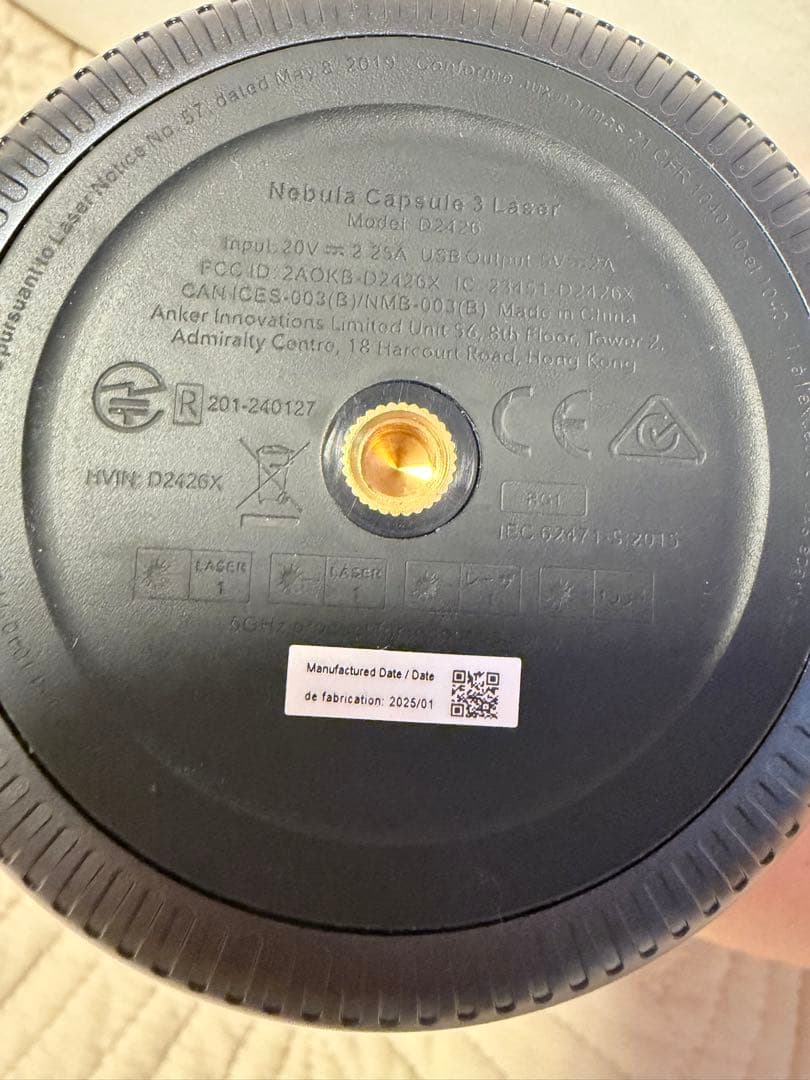 本体のみ Anker Nebula Capsule 3 Laser 2025年製