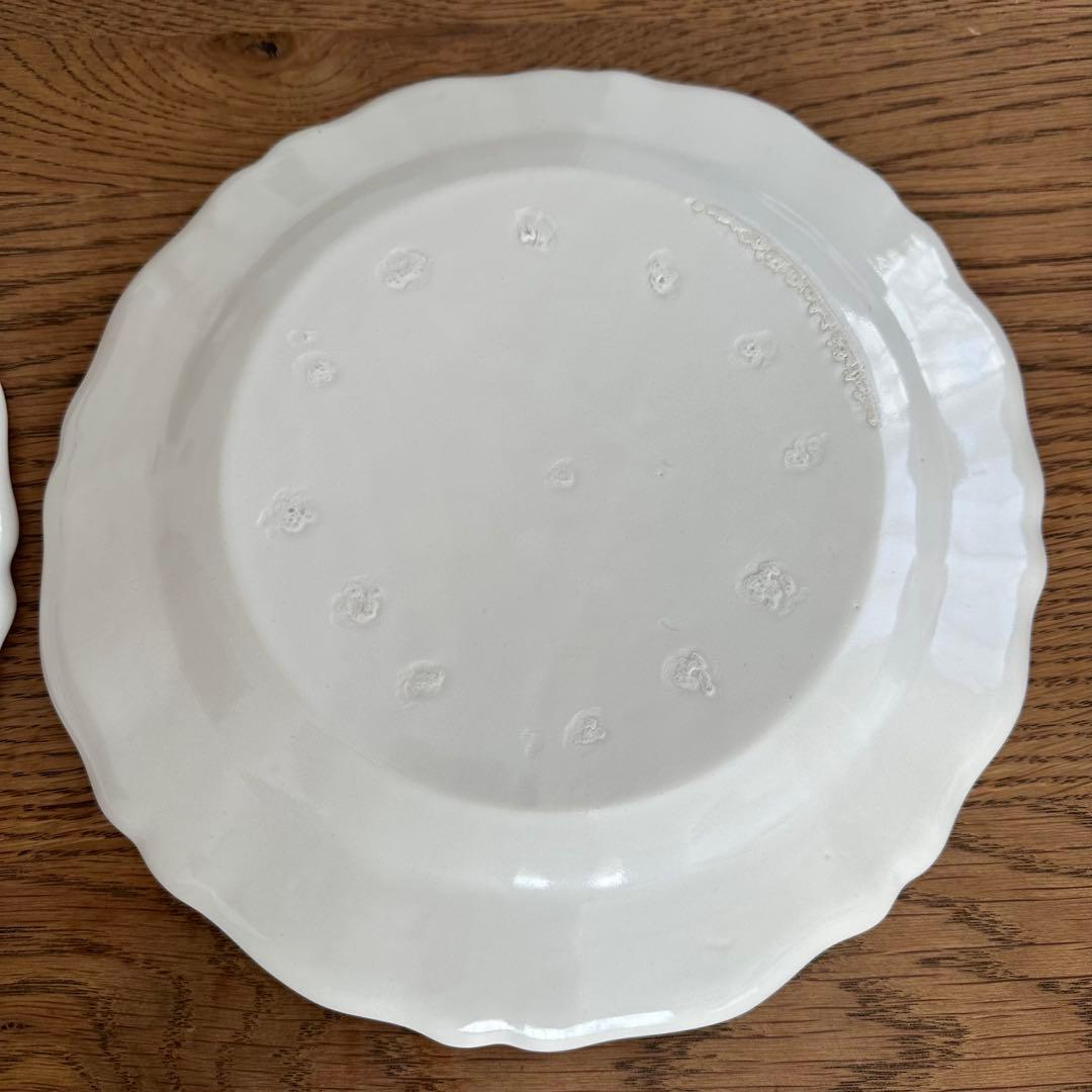 【未使用】河合竜彦　花リムプレート　26cm 2枚