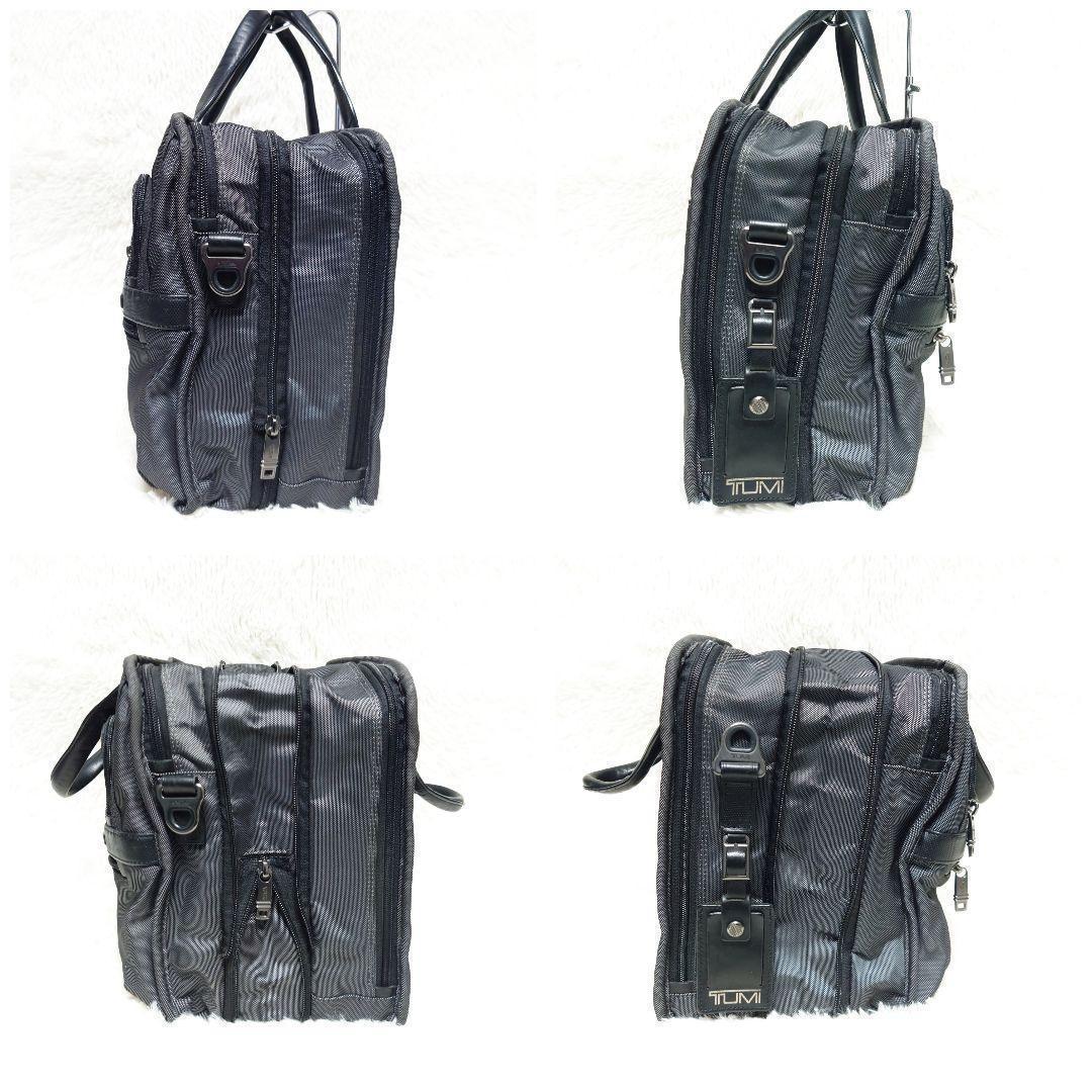TUMI 拡張 2way ビジネスバッグ ショルダー グレー A4収納 多収納