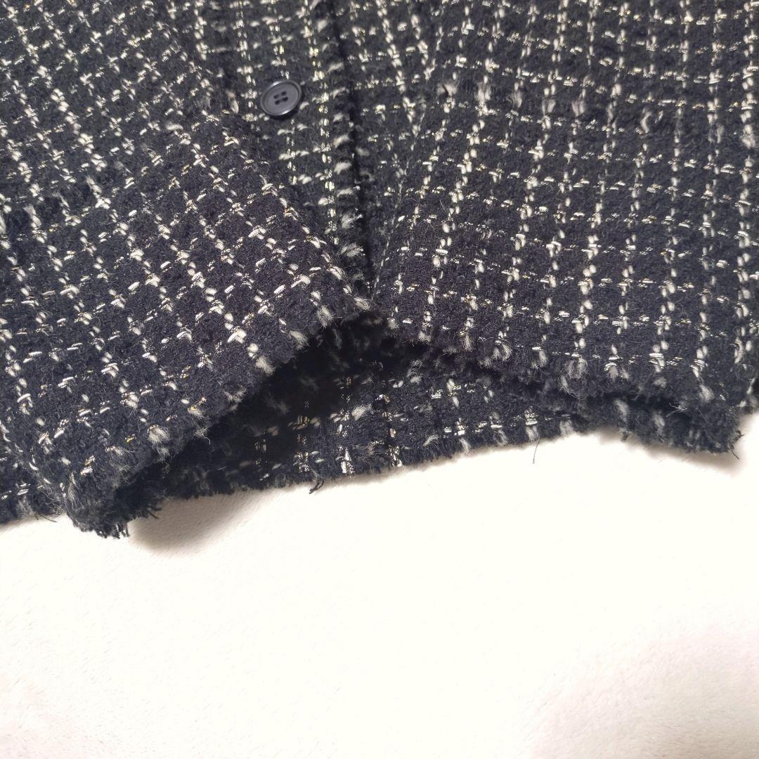 良品 ジャーナルスタンダードレリューム TWEEDクルーネックジャケット