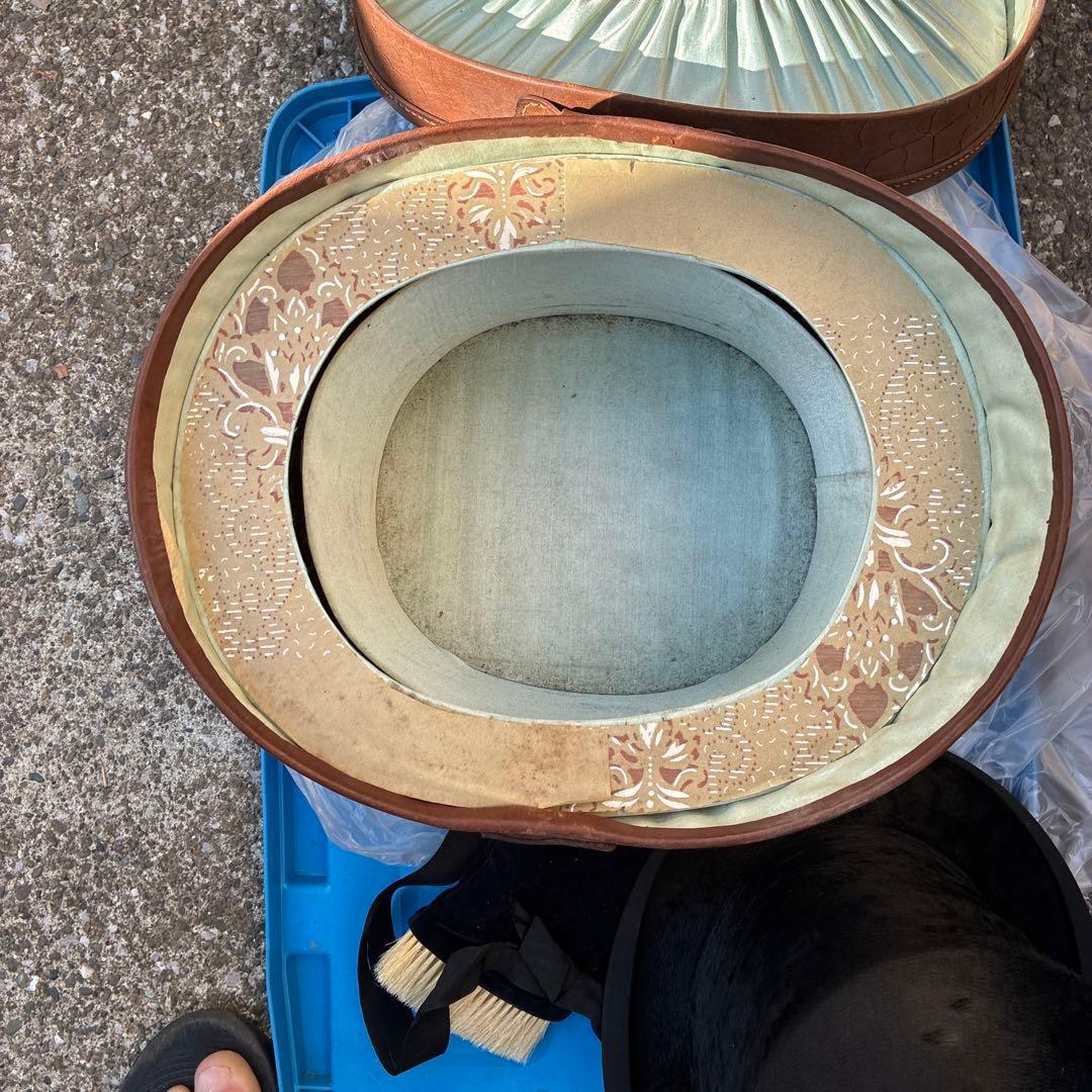 専用専用専用 イギリスアンティークレザーハットケース帽子GLYN&Coビンテージ