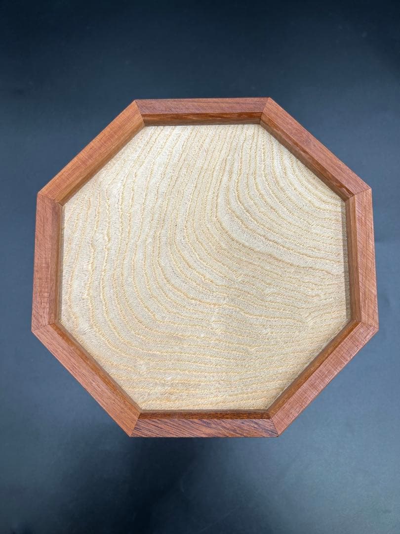 [即購入OK]楡(ニレ)の無垢材　仕切り付きリモコンBOX 新品未使用