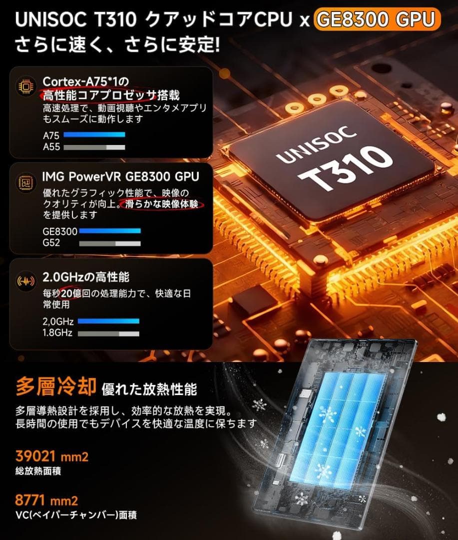 【R1828-52】Android16 10インチタブレット 24GB+64GB