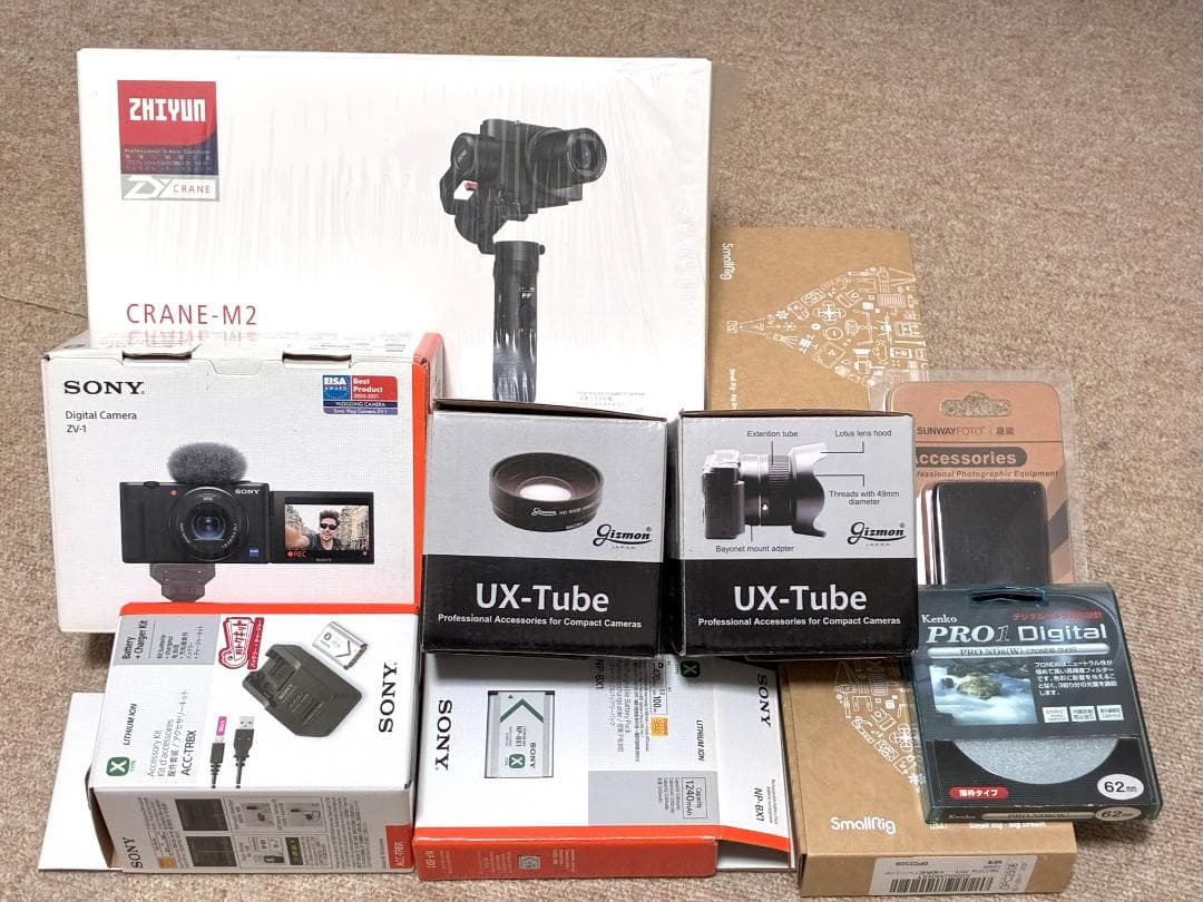 SONY ソニー　ZV-1　ジンバル&ワイコンセット