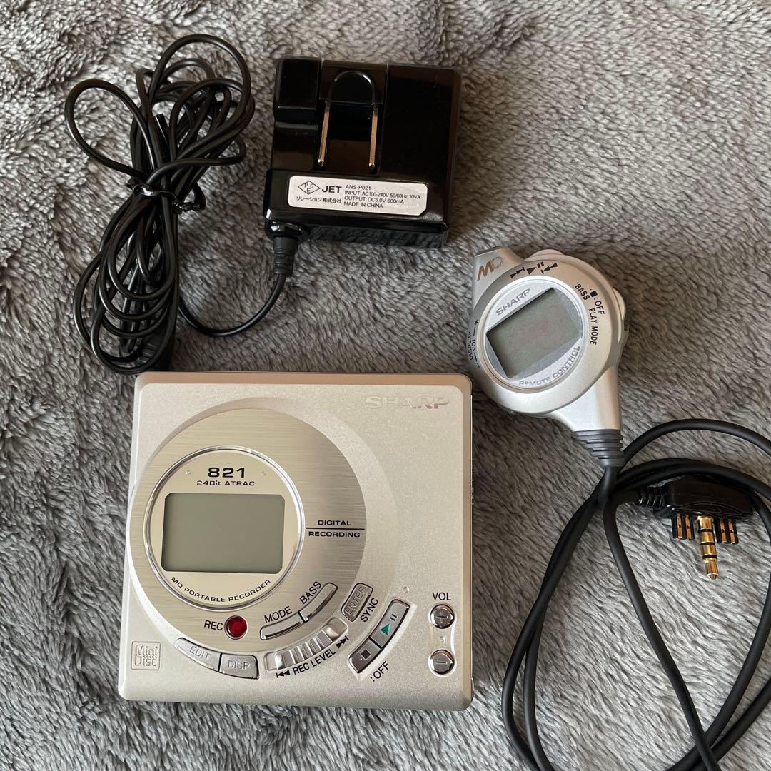 ポータブルプレーヤー SHARP MD-MT821S