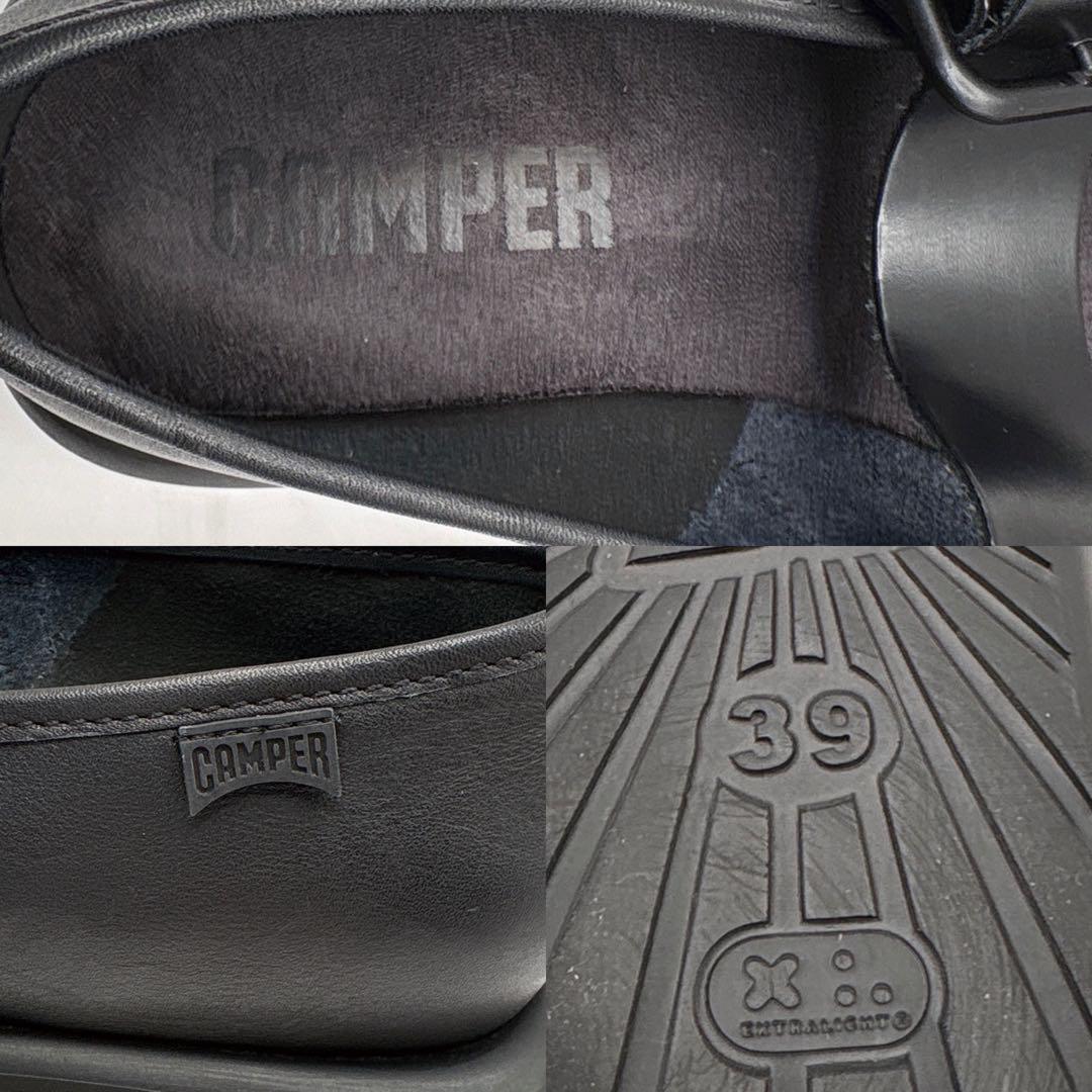 【CAMPER】カンペール ONDA オンダ　フラットシューズ　黒　39
