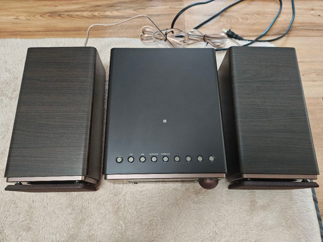 JVC コンポ スピーカー2台付き