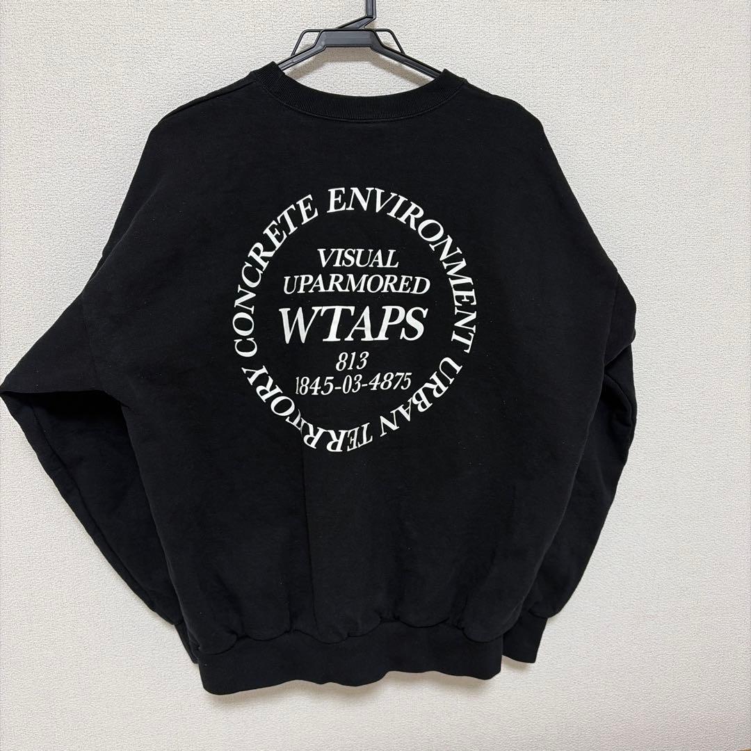 WTAPS クルーネックスウェット 232ATDT-CPM02S ブラック