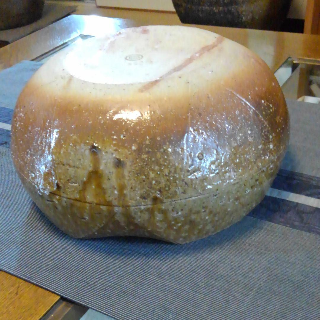 オシャレな　丸鉢　備前焼