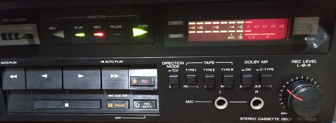 カセットデッキ　SONY TC-R302
