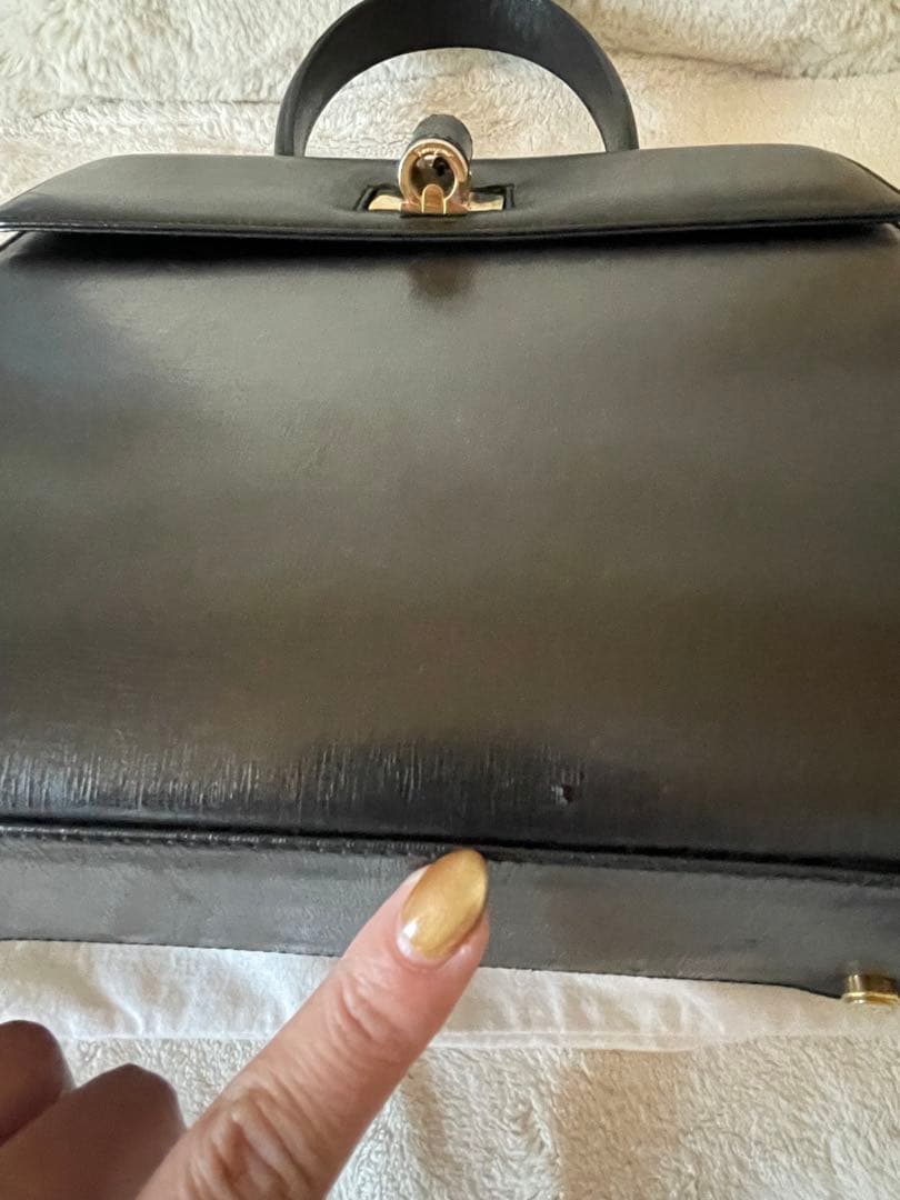 極美品 Ferragamo 2Way トップハンドルバッグ