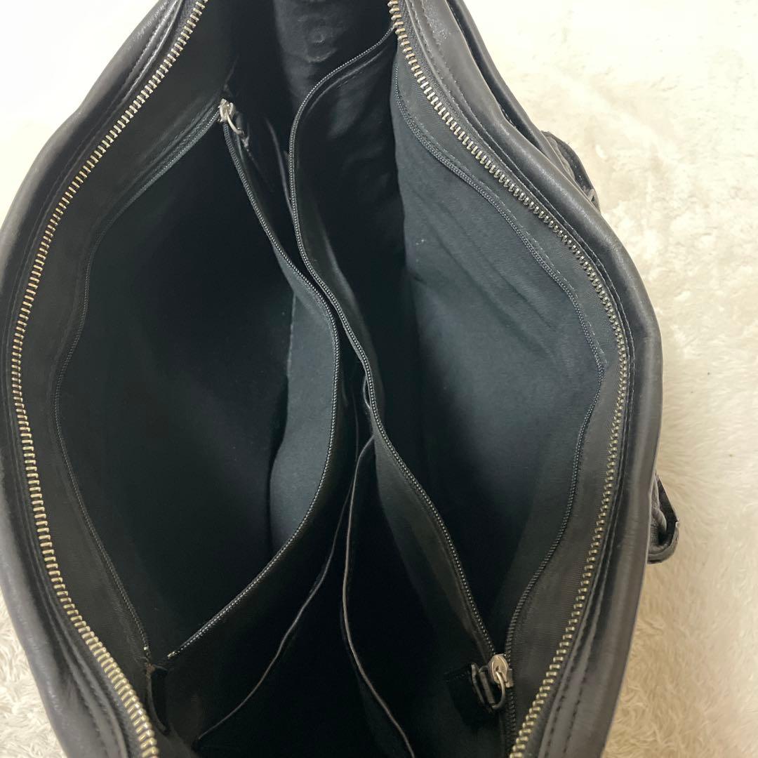 【希少】PORTER オールレザー ブリーフケース A4収納 ブラック