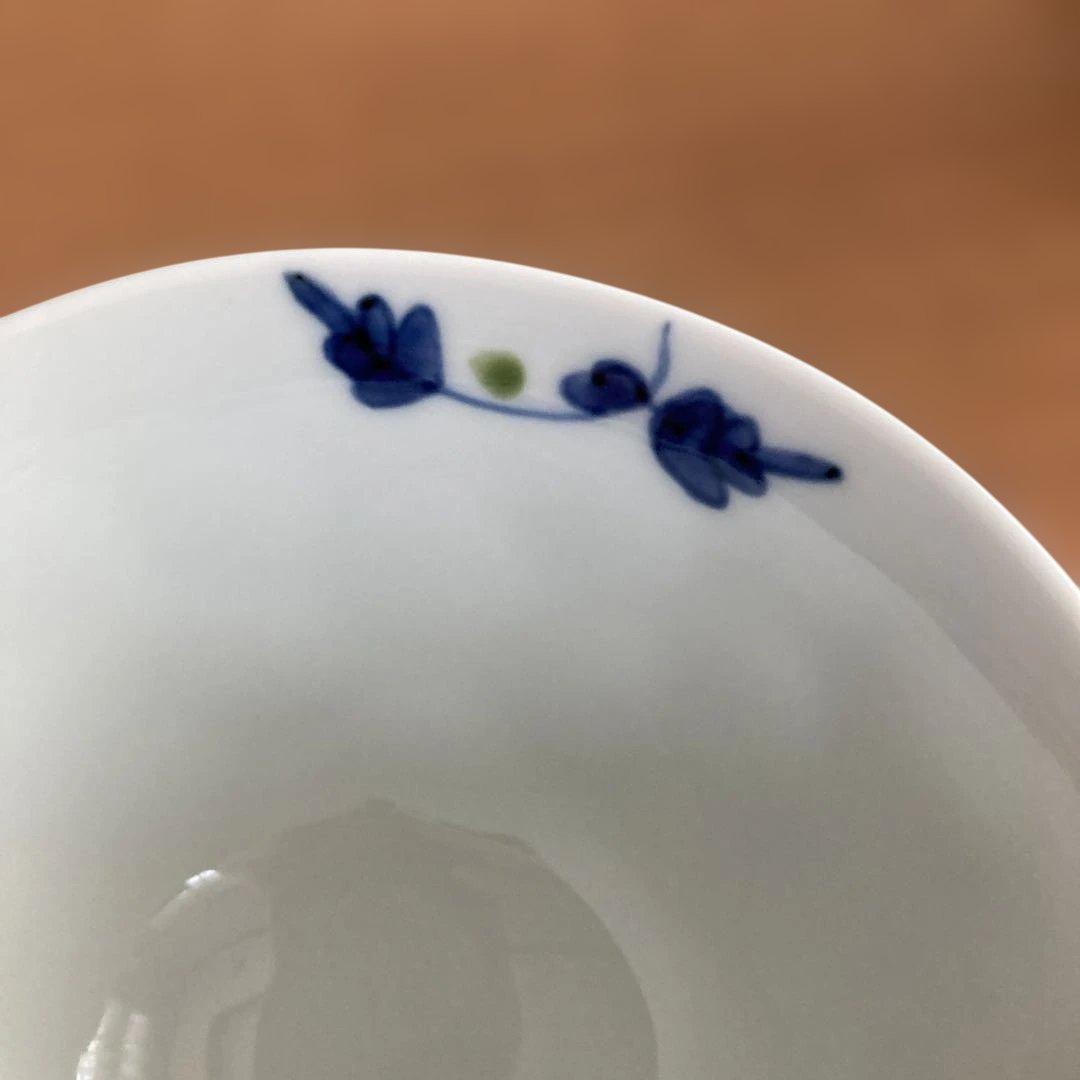 有田焼　そうた窯　染錦唐草つなぎ 茶碗　5客