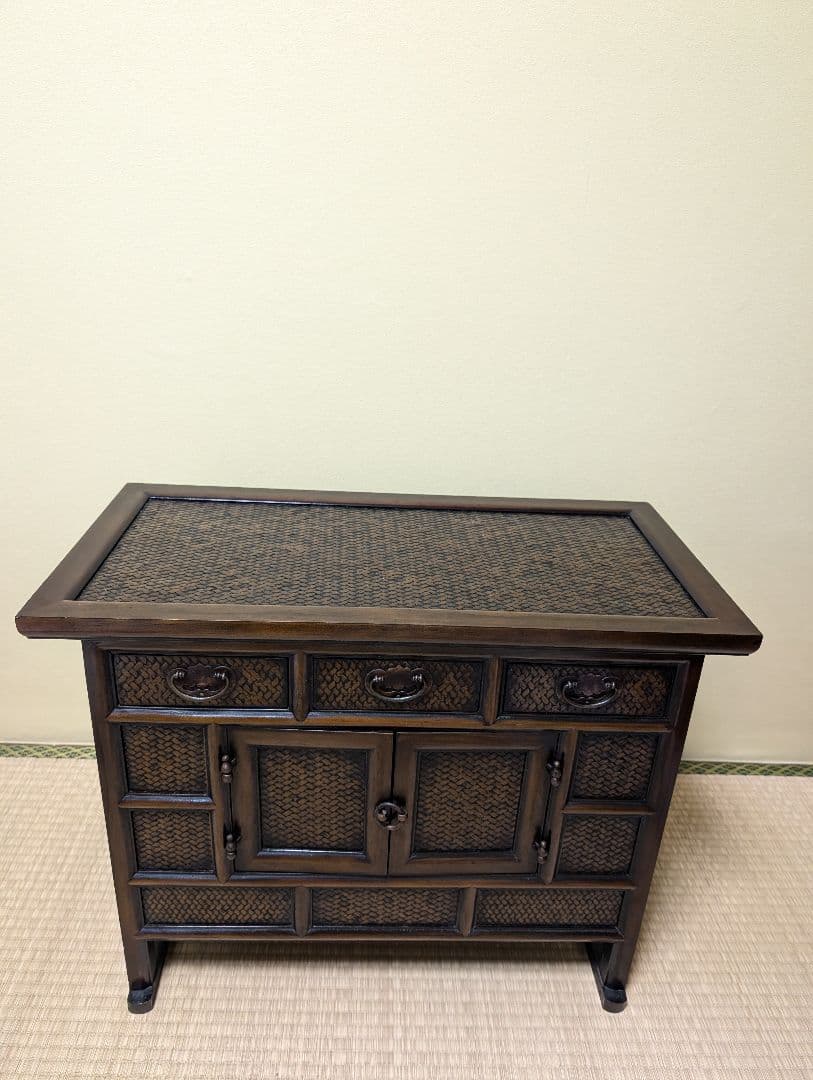 送料込み　アンティークキャビネット　家具 時代　箪笥 収納家具 箪笥 タンス