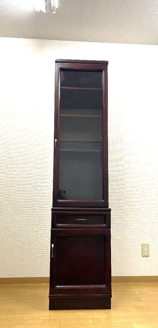 オールドカリモク カップボード スリムキャビネット ジャパンビンテージ