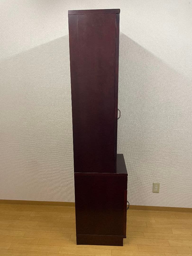 オールドカリモク カップボード スリムキャビネット ジャパンビンテージ